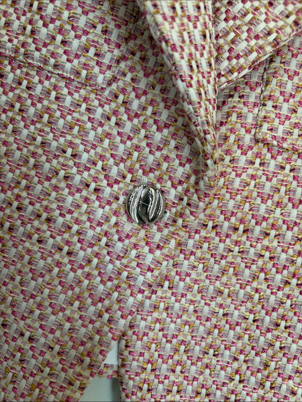 Joseph Ribkoff Pink Multi-Color Tweed Blazer - Picture 2 of 8